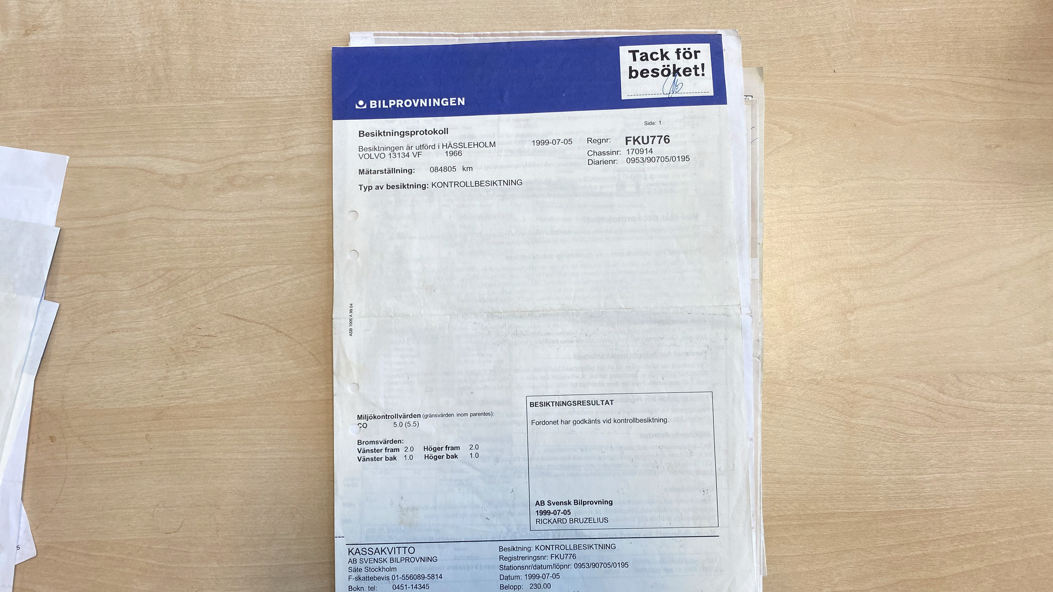 Documentation for 1966 Volvo Amazon (42)