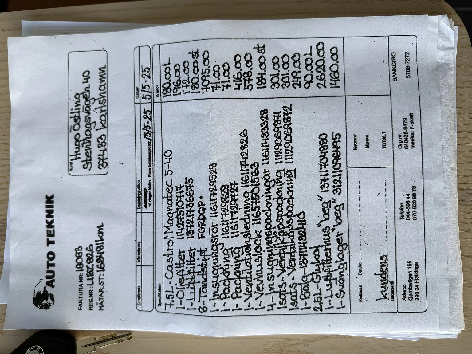 Dokumentation för 1996 BMW 540iA (3)