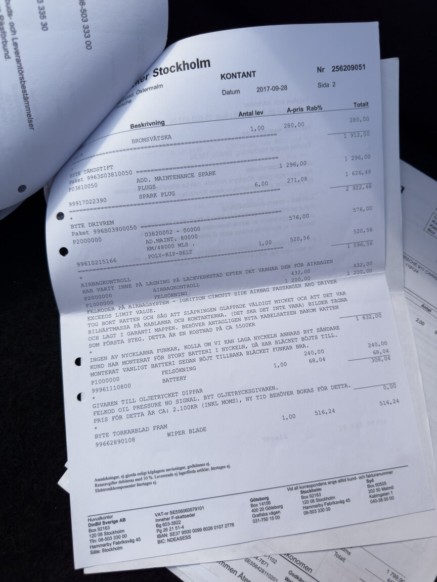 Dokumentation för 2004 Porsche 911 Carrera 4