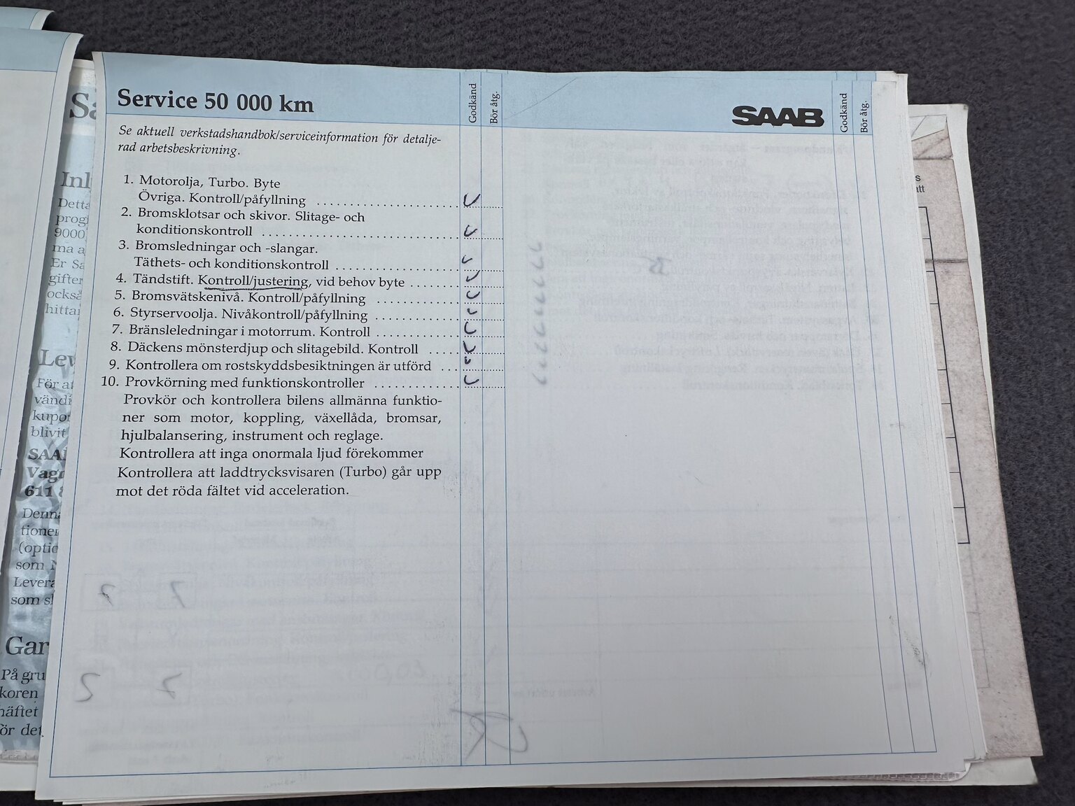 Dokumentation, 1988 SAAB 9000i