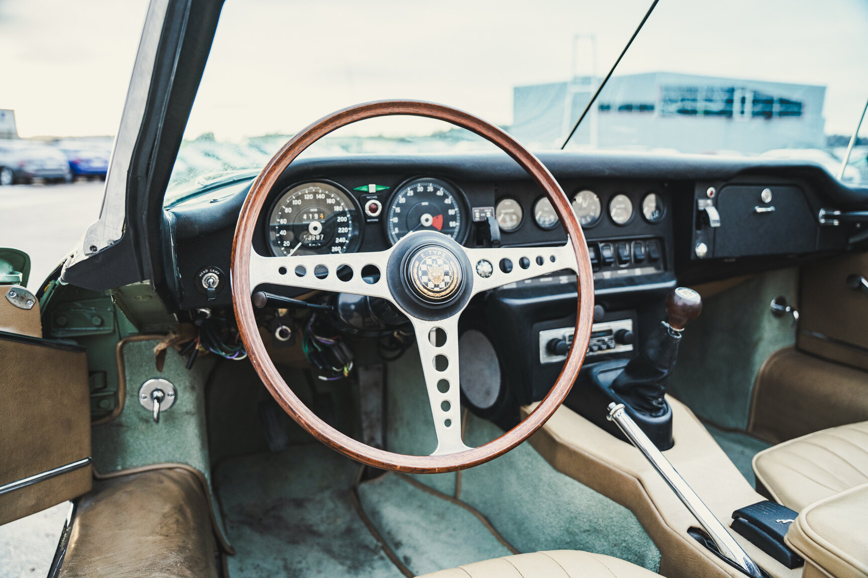 Interiörbild 1970 Jaguar E-Type Roadster