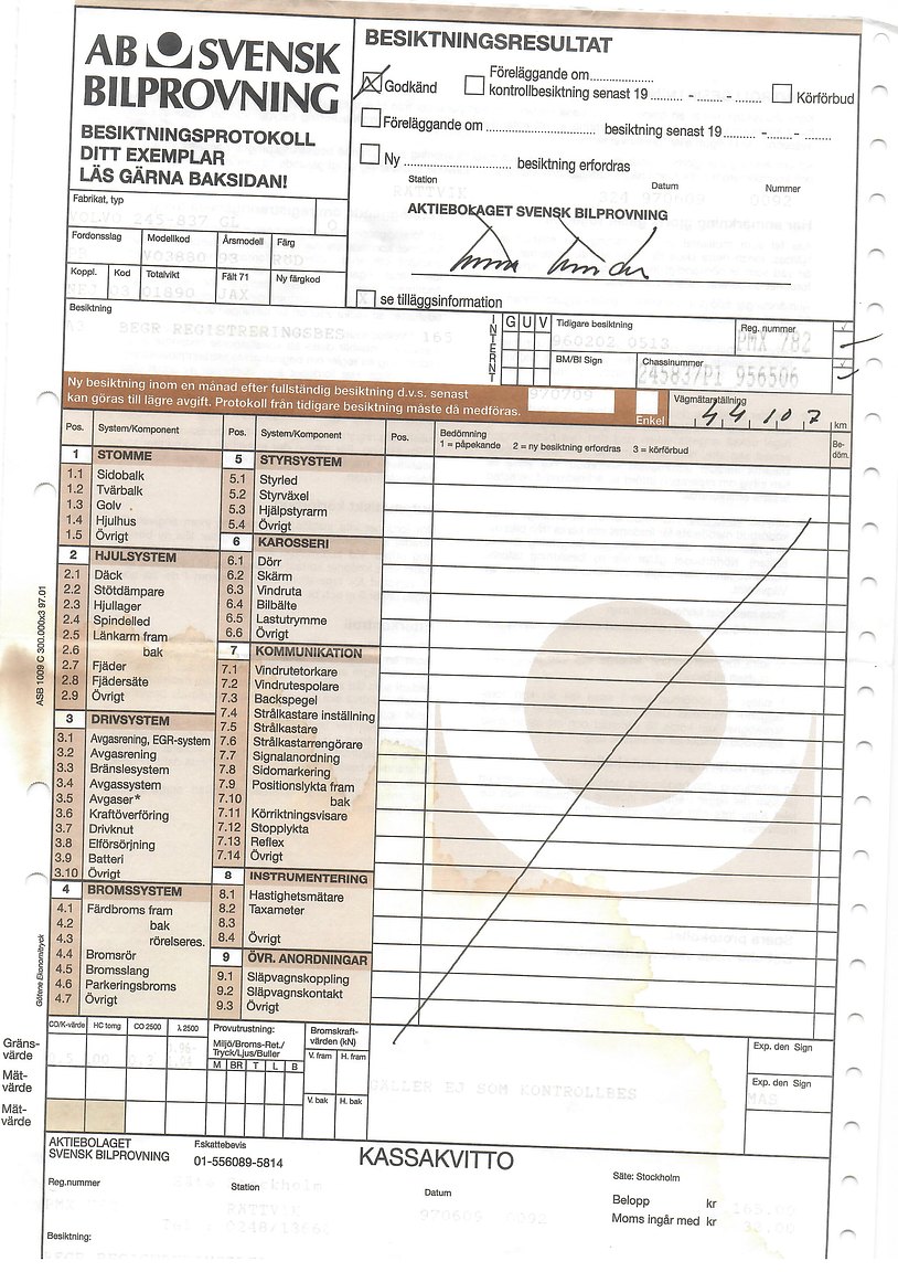 Dokumentation för 1993 Volvo 245 GL Classic "No Reserve Auction"