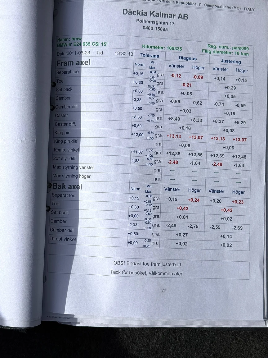 Documentation for 1985 BMW 635 CSiA (E24) (13)