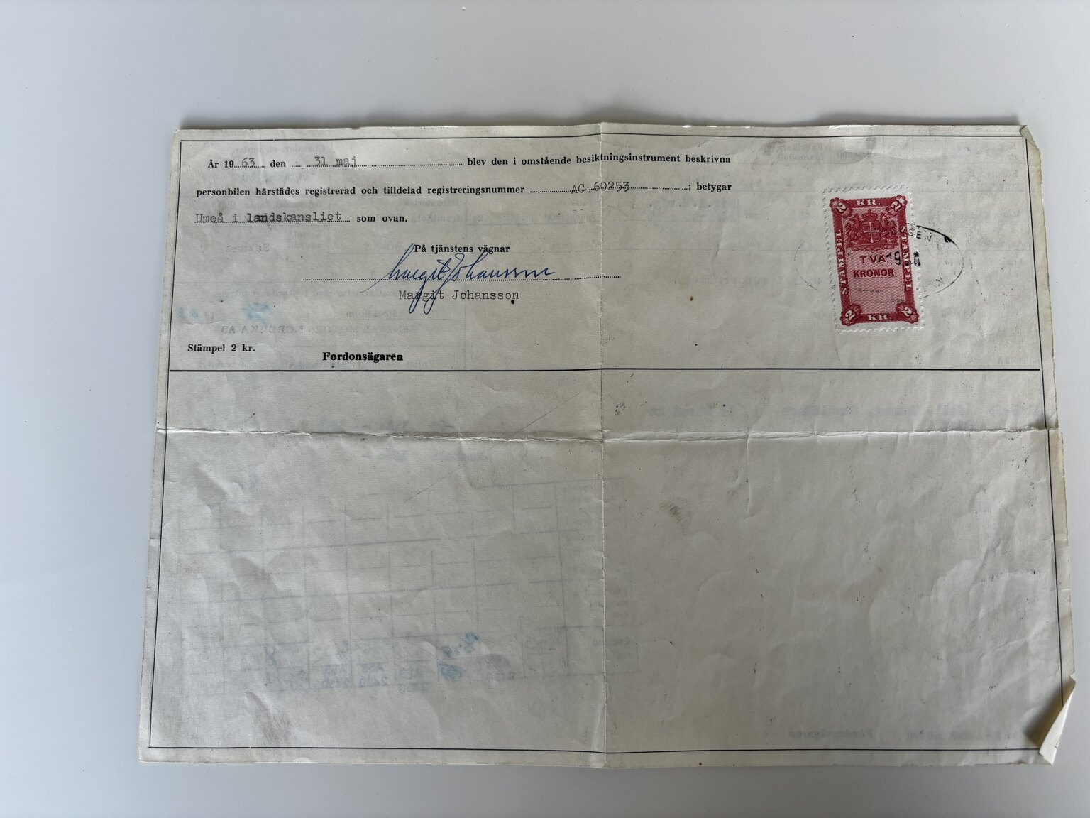 Documentation for 1965 Opel Record Deluxe