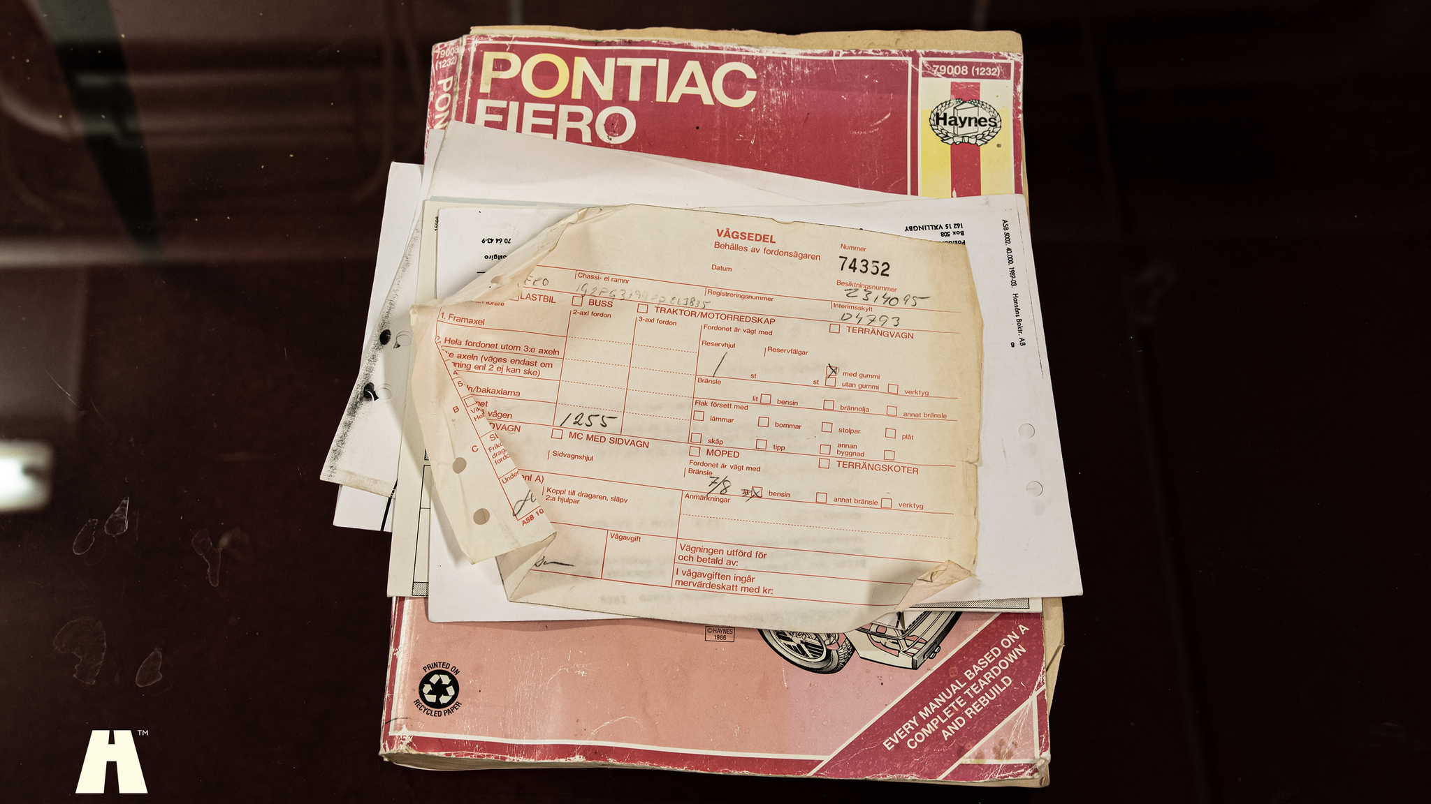 Dokumentation, 1985 Pontiac Fiero GT (5)