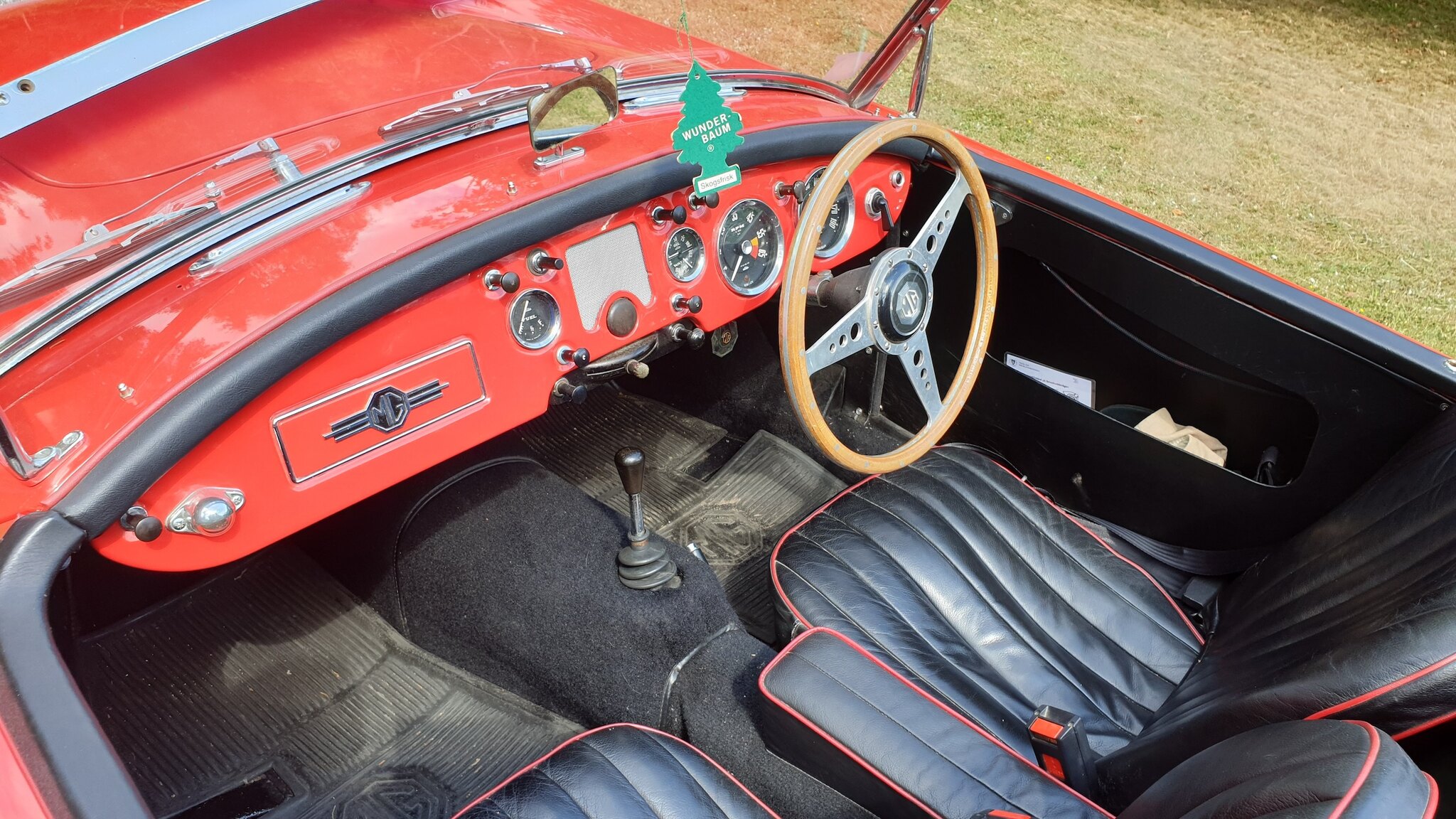 Interiörbild 1956 MG MGA 1500