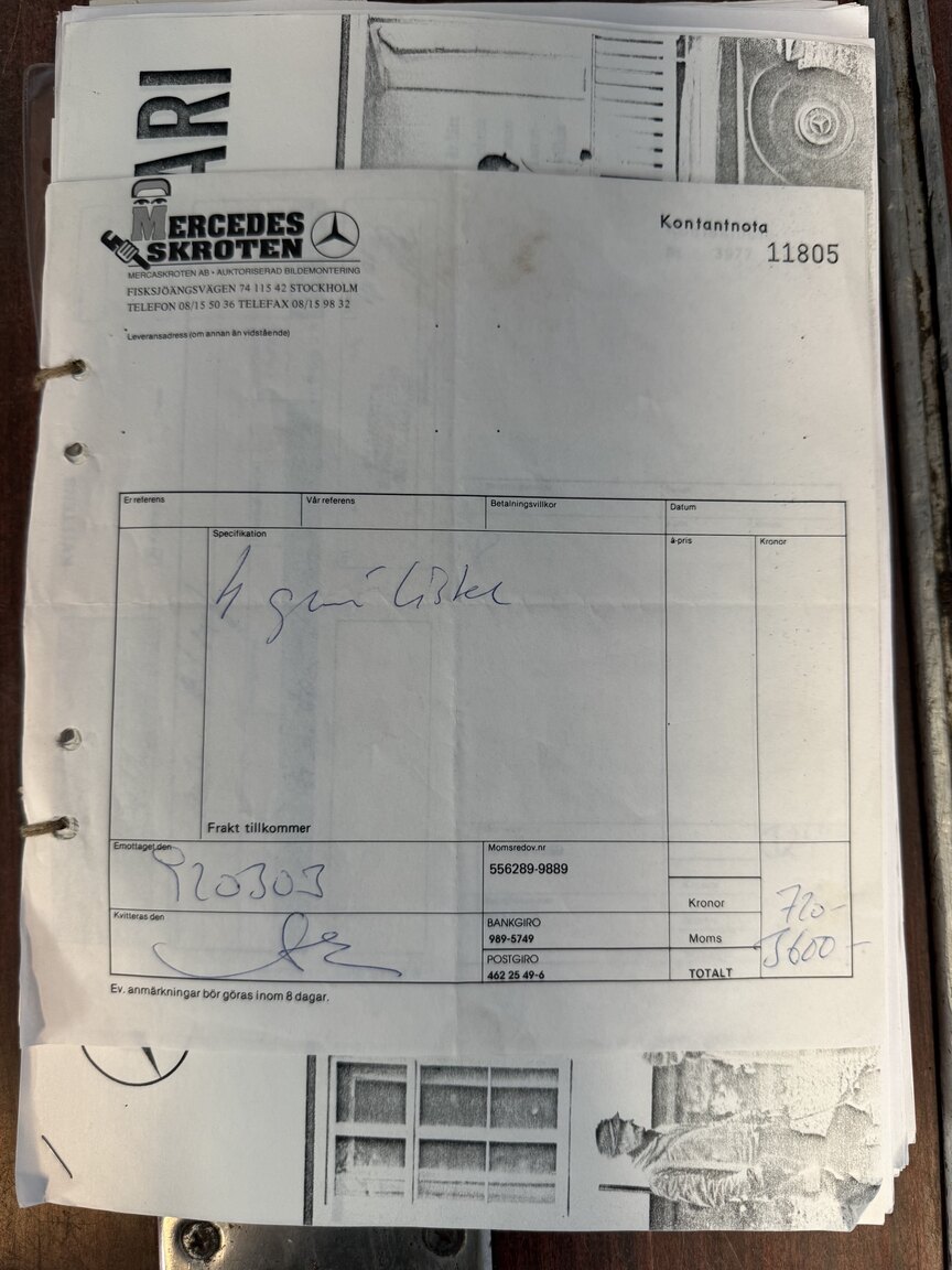 Documentation for 1967 Mercedes-Benz 230 Safari