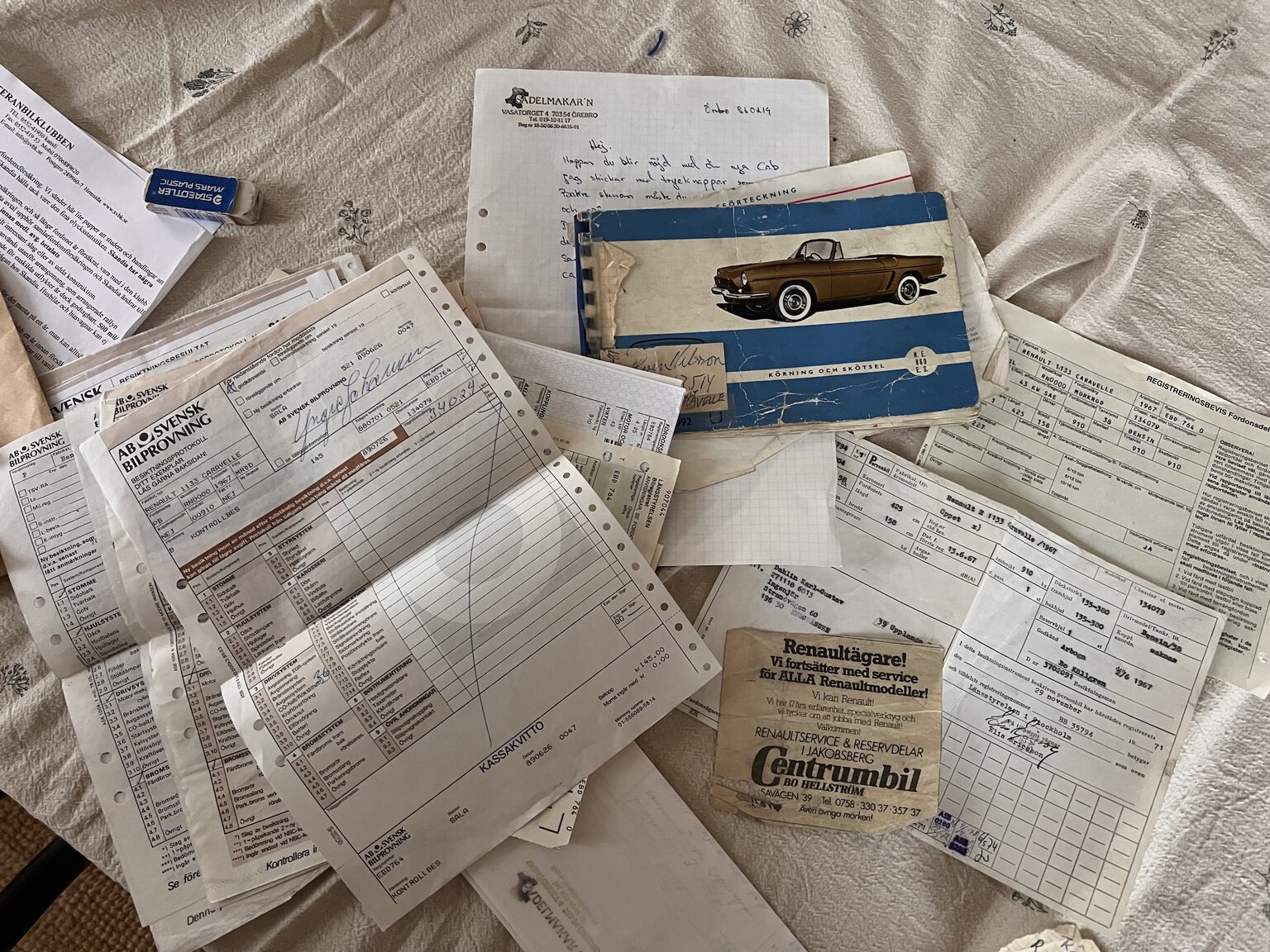 Dokumentation för 1967 Renault Caravelle Coupé