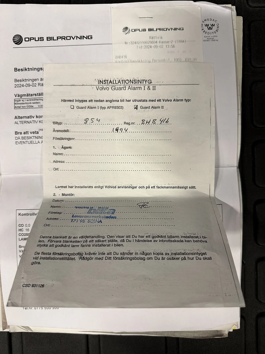 Dokumentation, 1994 Volvo 850 2.5 SE (9)