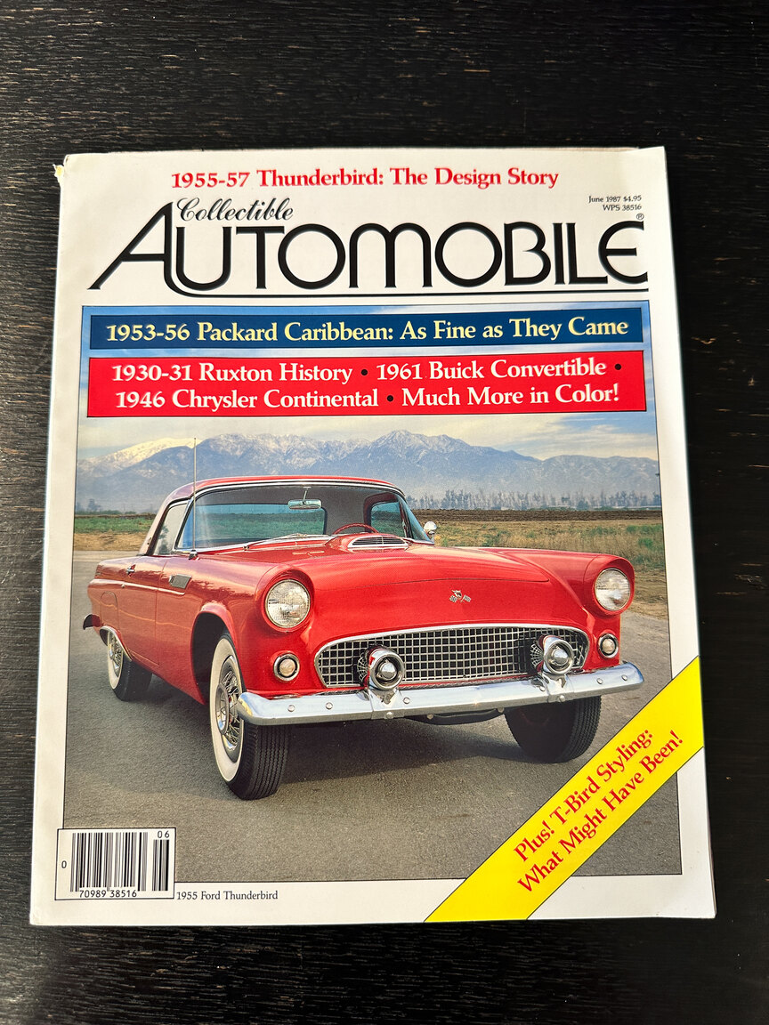 Documentation for 1956 Ford Thunderbird
