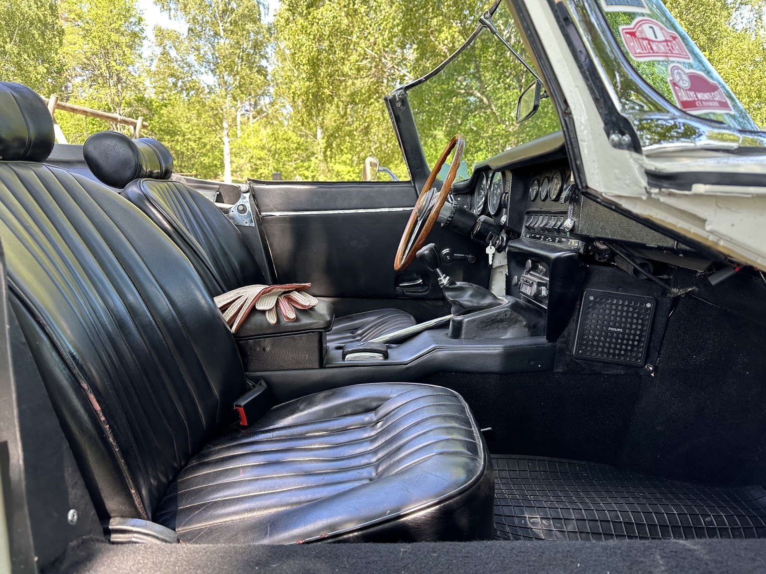 Interiörbild 1969 Jaguar E-Type