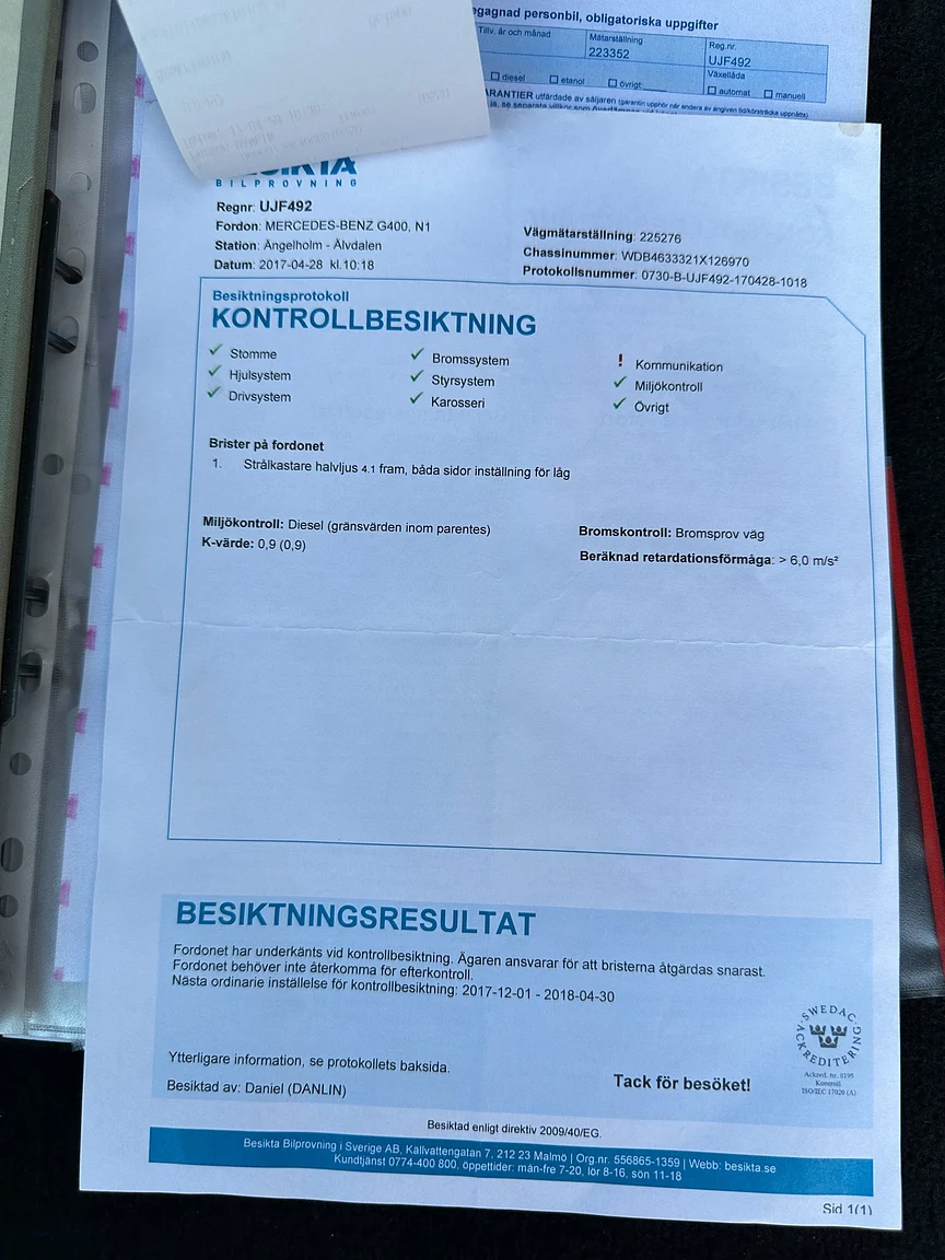Documentation for 2002 Mercedes-Benz G400  (21)