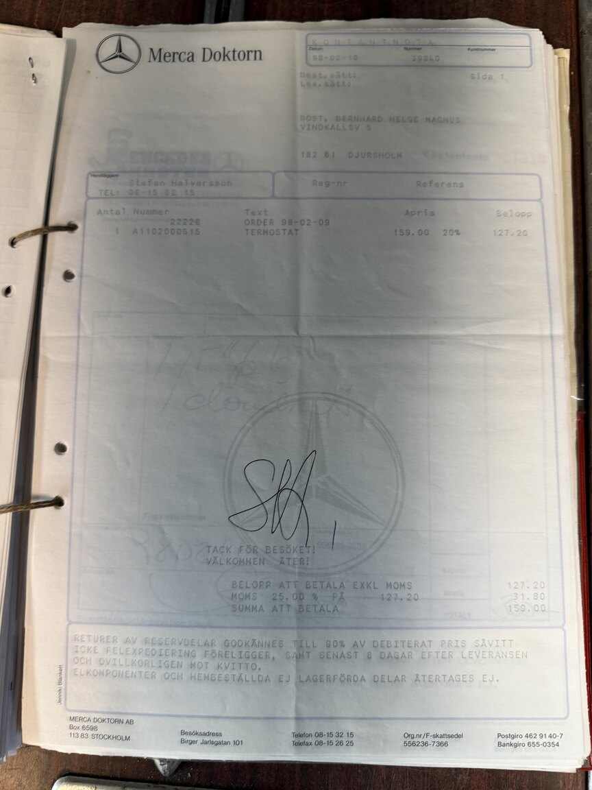 Documentation for 1967 Mercedes-Benz 230 Safari
