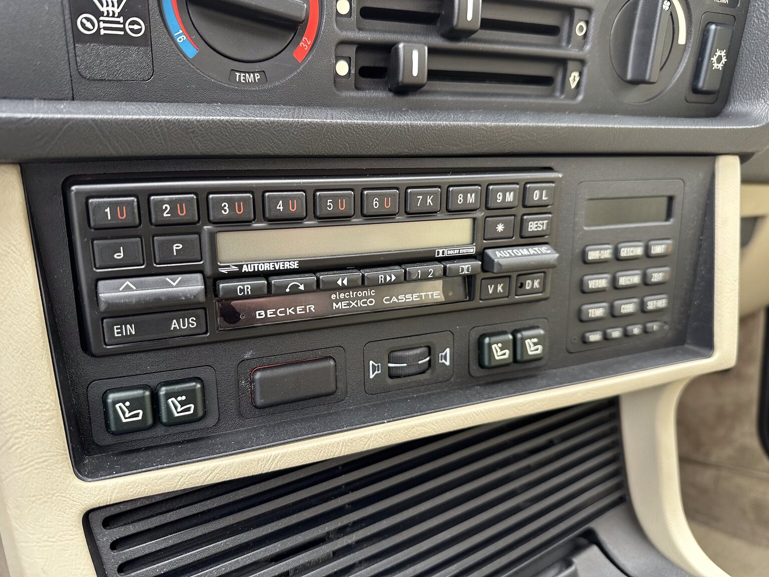 Interiörbild 1986 BMW 635CSi