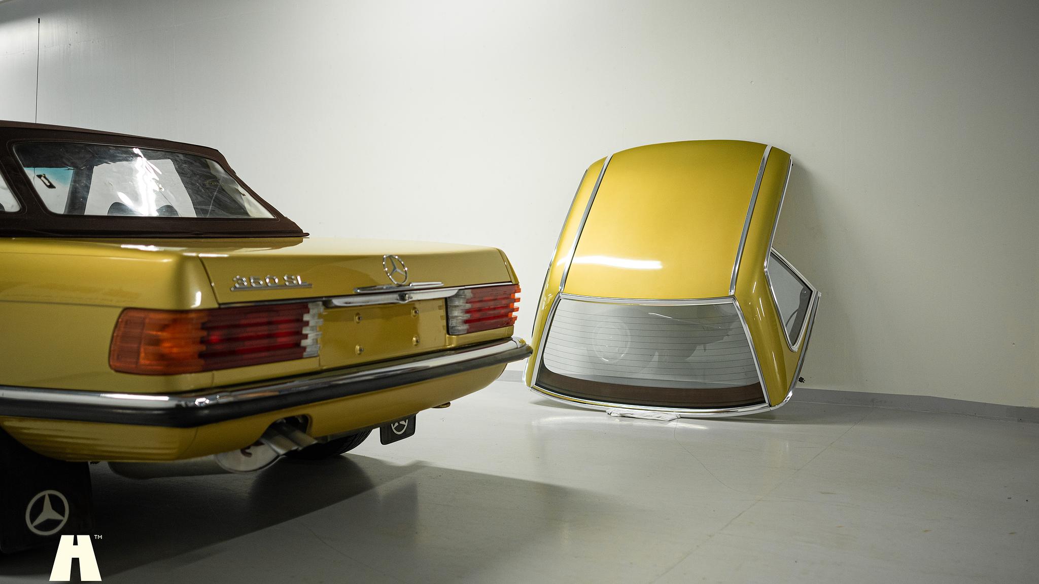 Exteriörbild på 1975 Mercedes SL 350