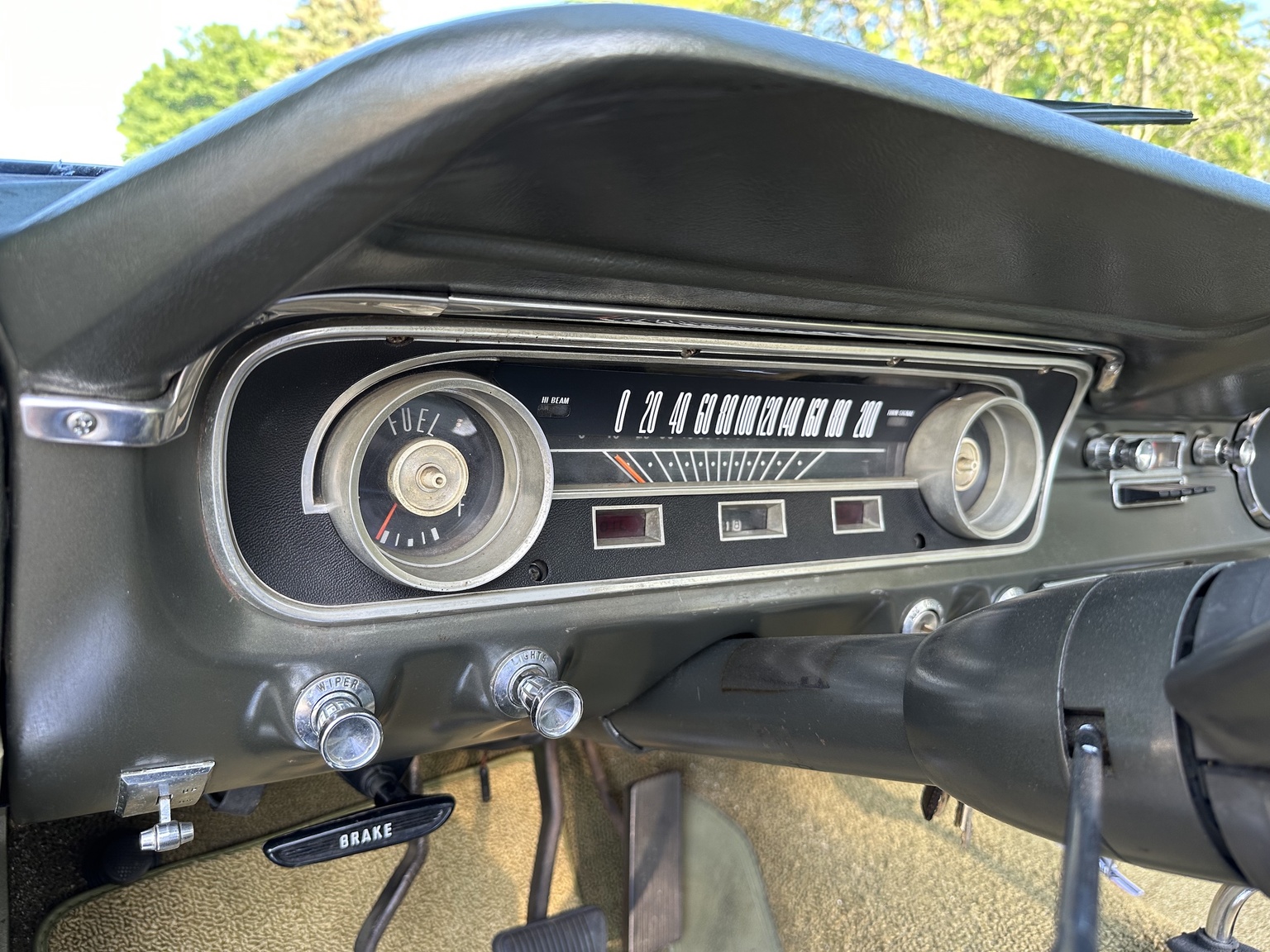 Interiörbild 1965 Ford Mustang 289 Cabriolet