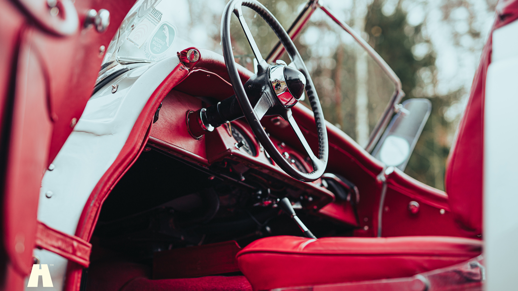Interiörbild 1951 Jaguar XK120