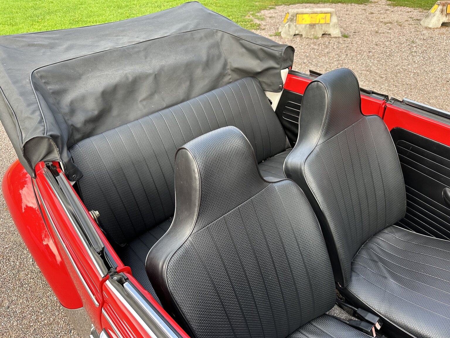 Interiörbild 1971 Volkswagen beetle 1302 cabriolet