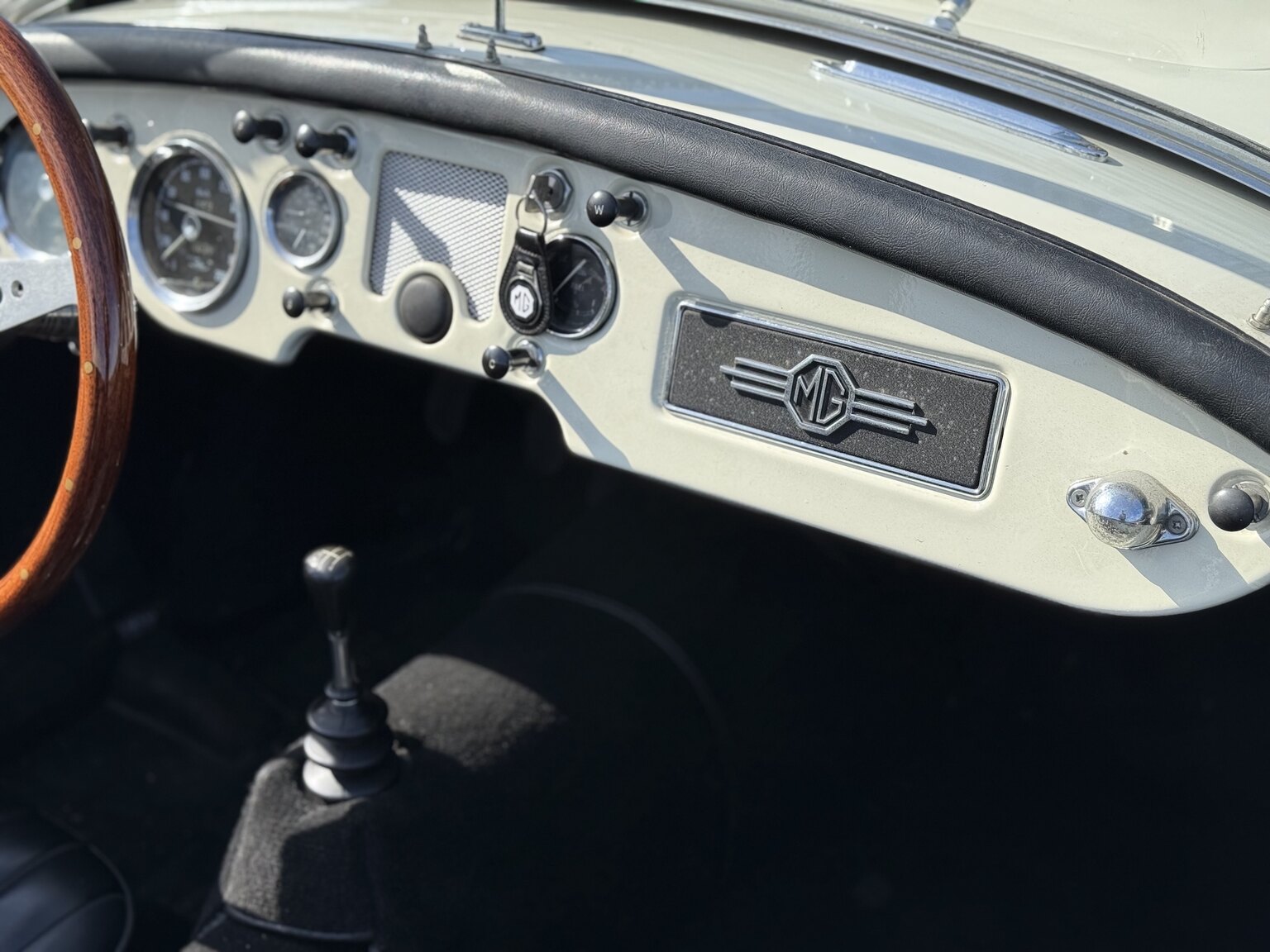 Interiörbild 1959 MG MGA 1500