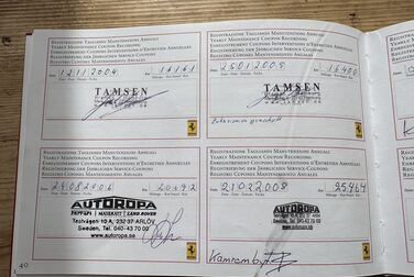 Documentation for 2001 Ferrari 360 Modena V8 Manual