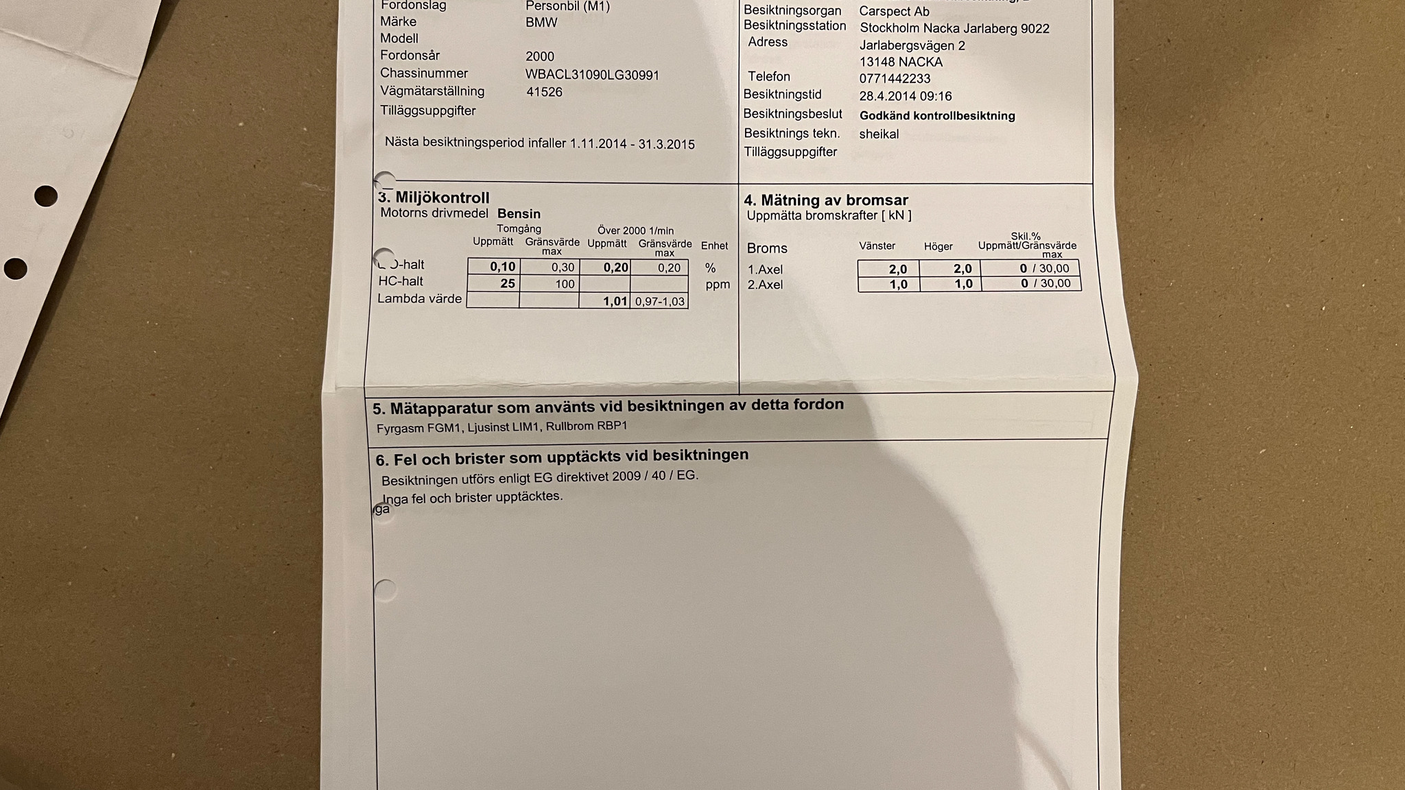 Documentation for 2000 BMW Z3