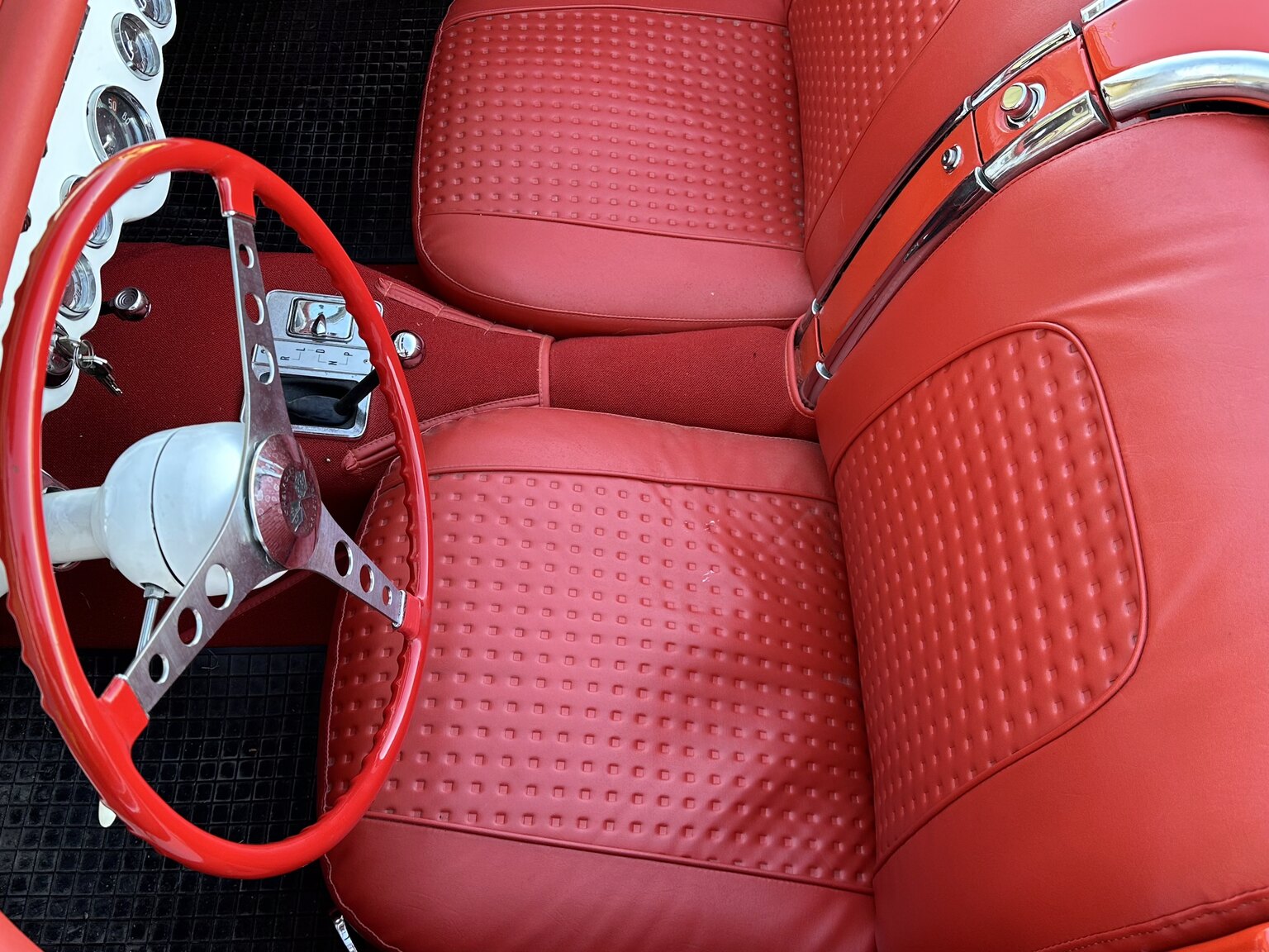 Interiörbild 1956 Chevrolet Corvette 