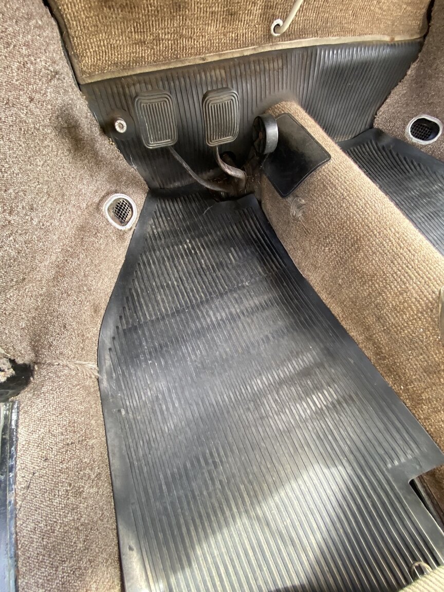 Interiörbild 1955 Volkswagen Beetle 1200