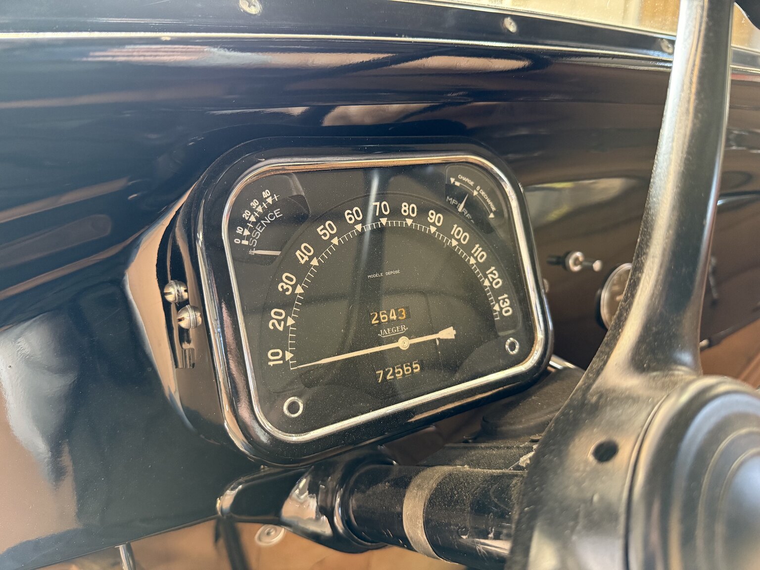 Interiörbild 1939 Citroën Berline 11 Sport Convertible