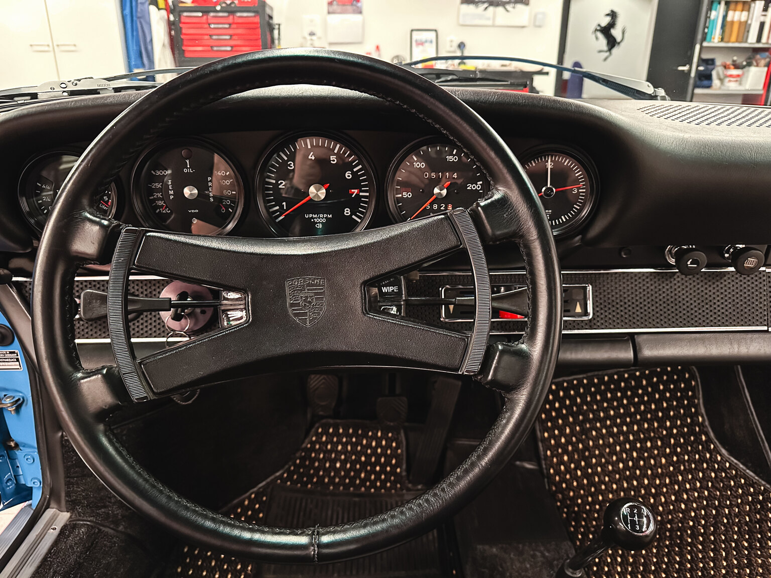 Interiörbild 1970 Porsche 911 E Targa