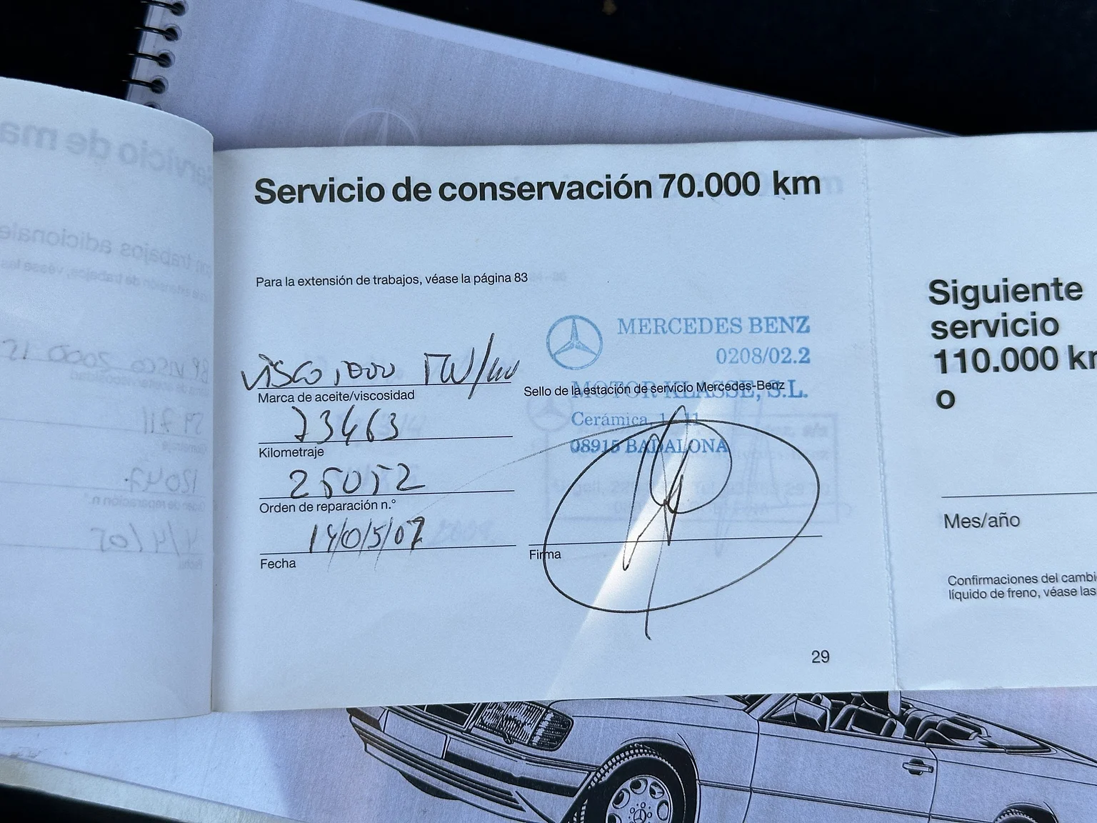 Dokumentation för 1993 Mercedes-Benz 300 CE-24 Cabriolet (9)