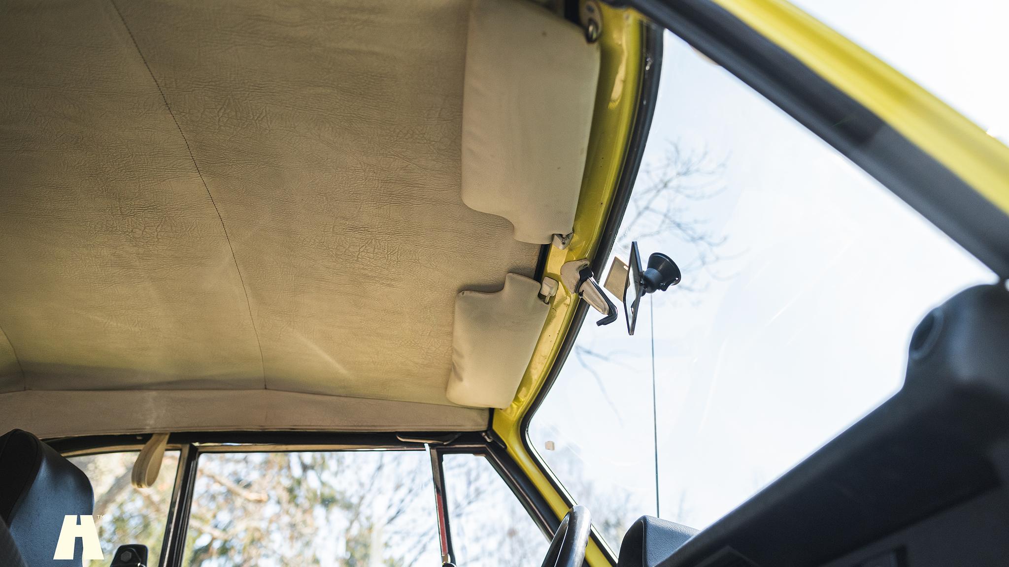 Interiörbild 1974 Volkswagen Bubbla 1303LS Cabriolet Svensksåld 