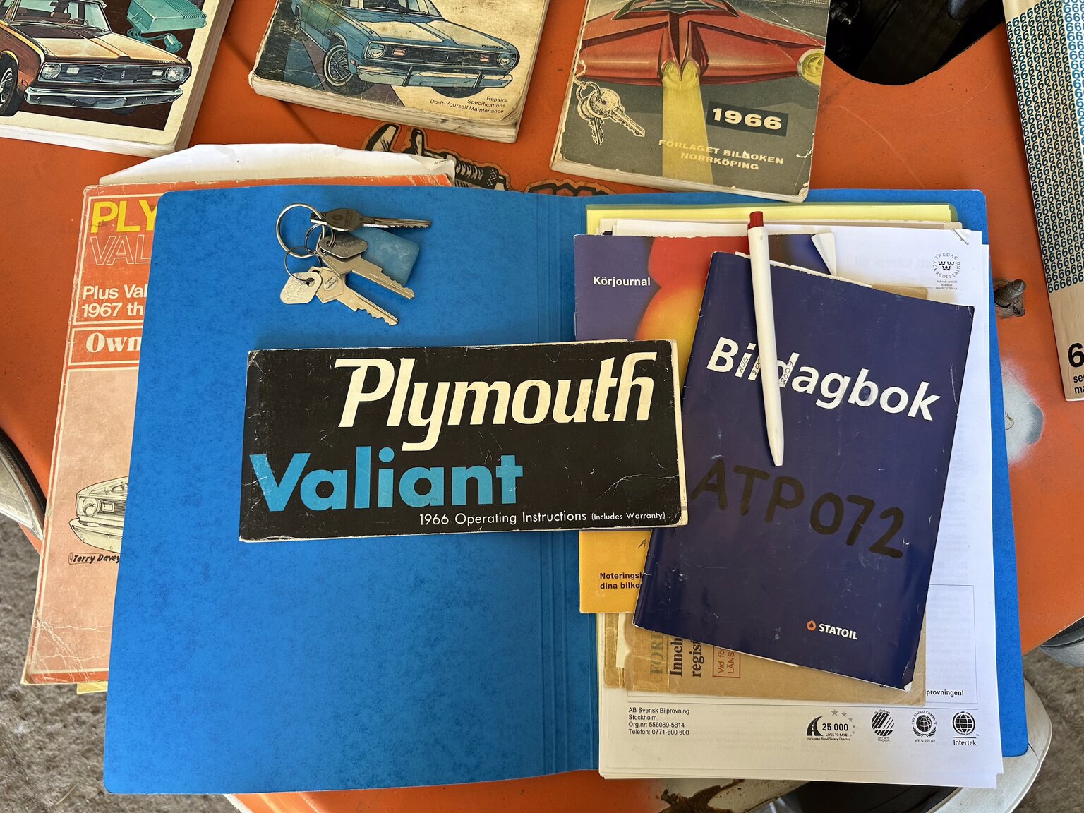 Dokumentation för 1966 Plymouth Valiant 100 2-door Sedan