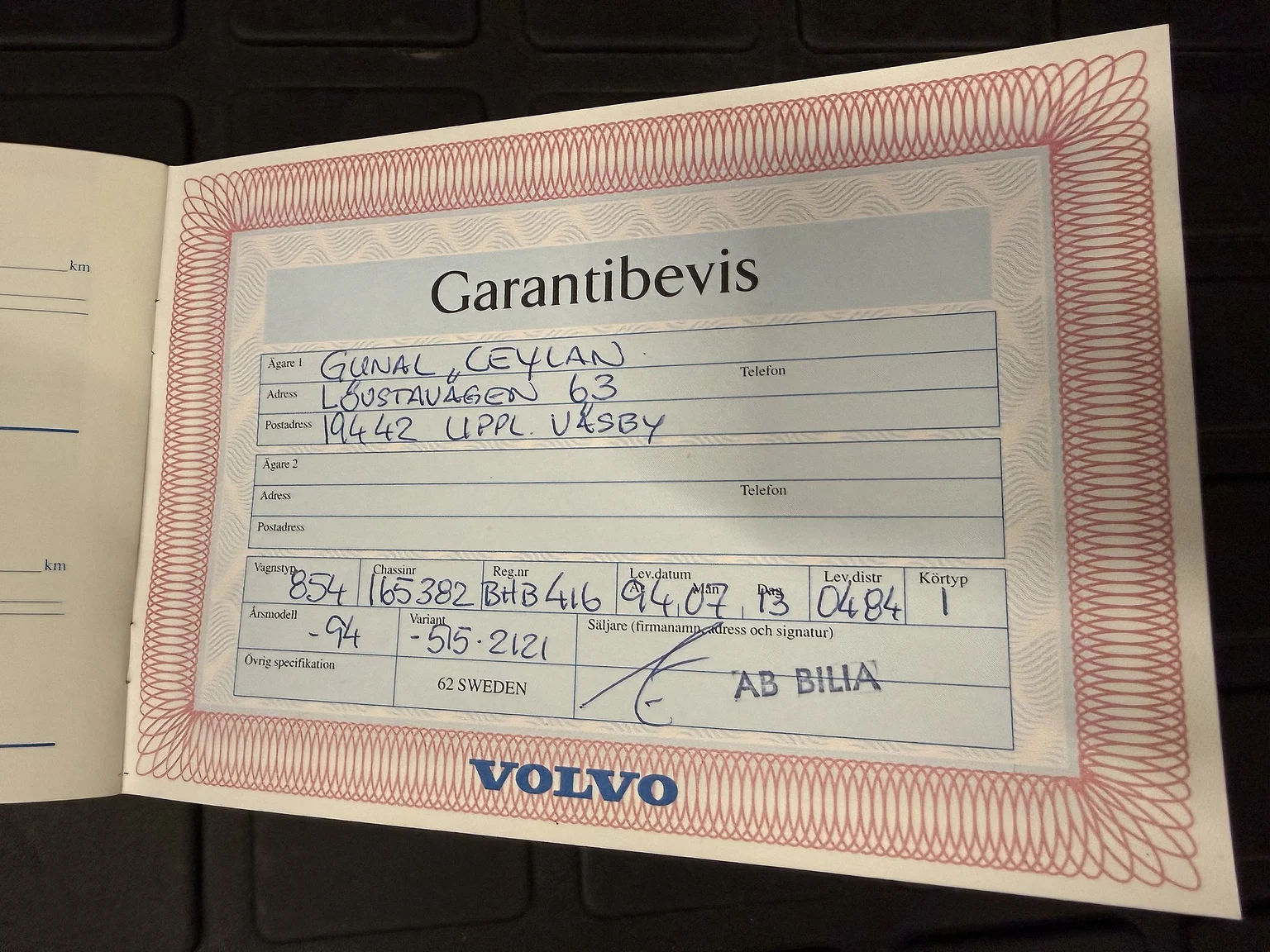 Dokumentation, 1994 Volvo 850 2.5 SE (8)