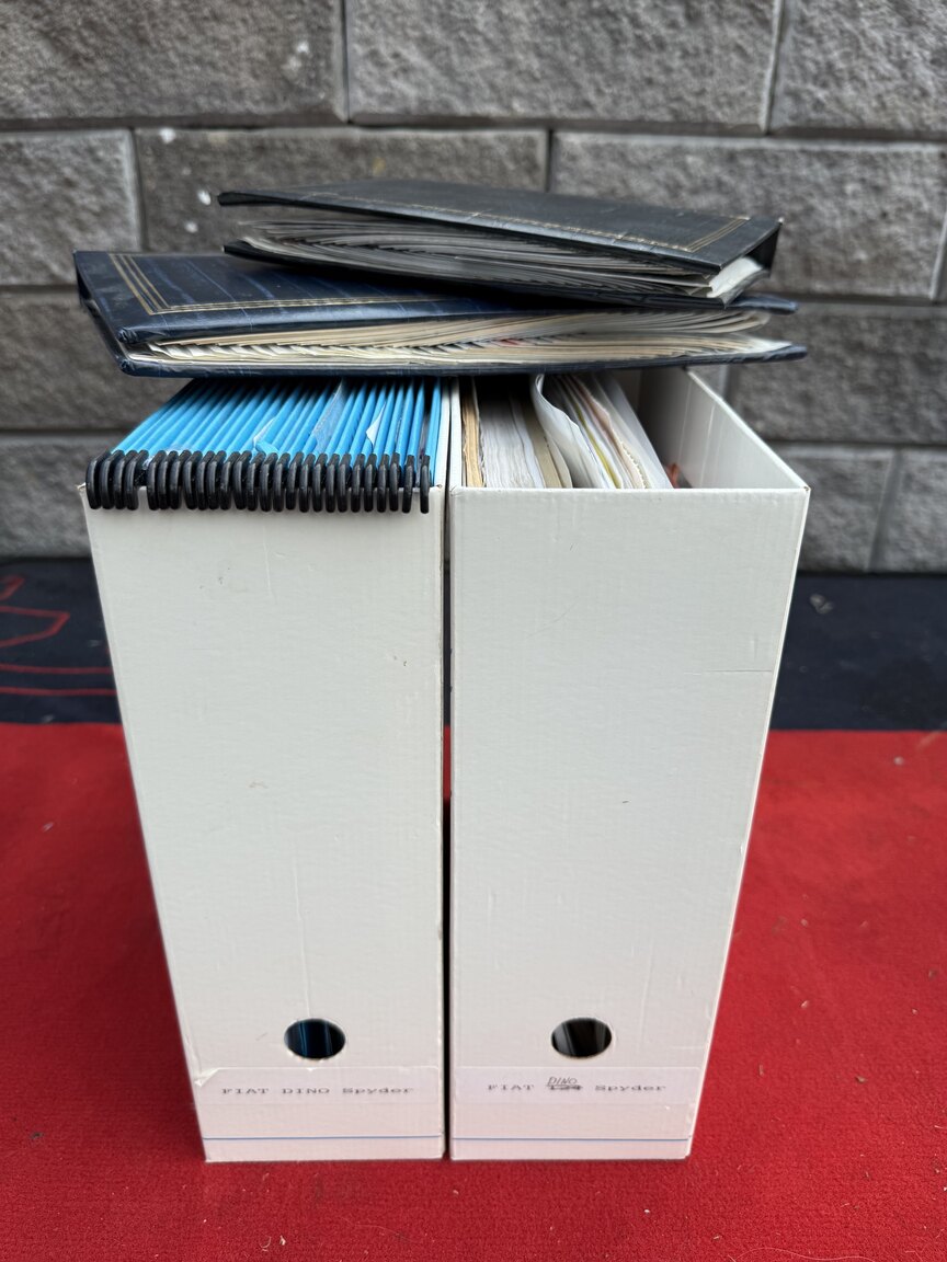 Documentation for 1968 Fiat Dino Spider