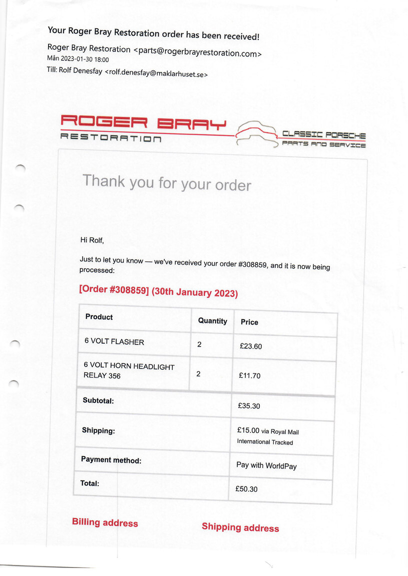 Dokumentation för 1964 Porsche 356 C (40)