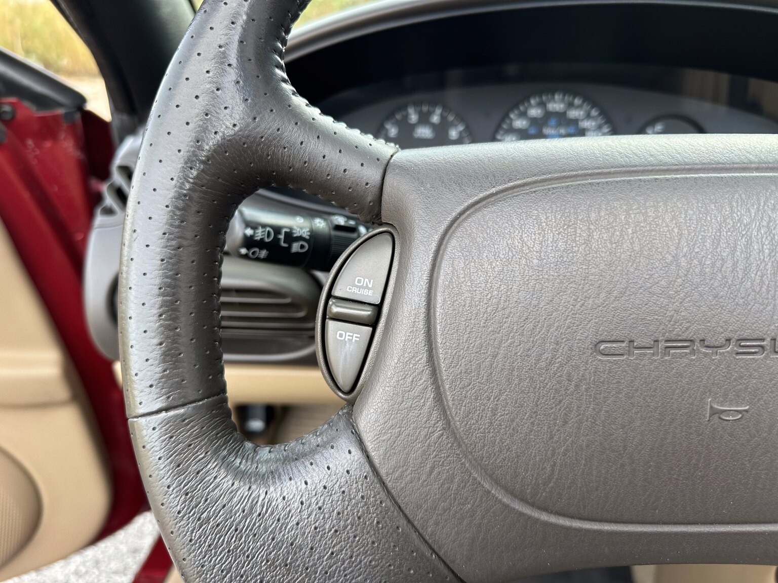 Interiörbild 1996 Chrysler Stratus Cabriolet