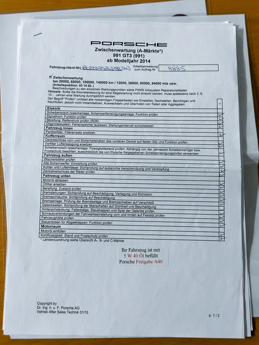 Documentation for 2016 Porsche 911 GT3 RS PDK "Rally Build"