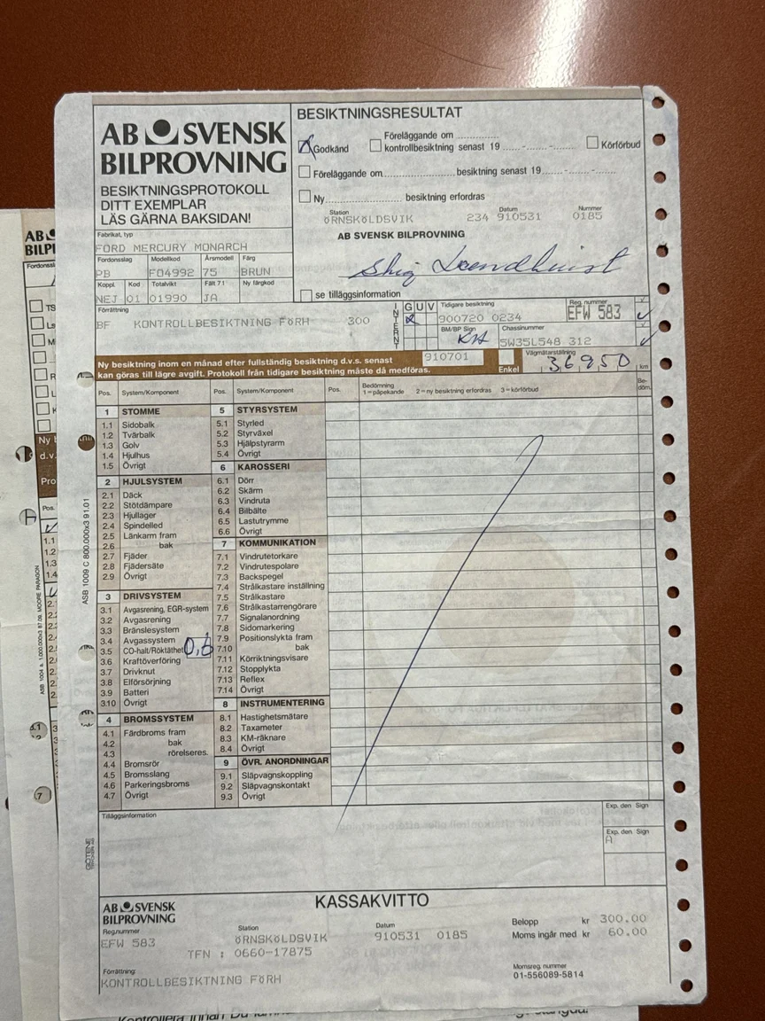Documentation for 1975 Mercury Monarch Coupe (10)