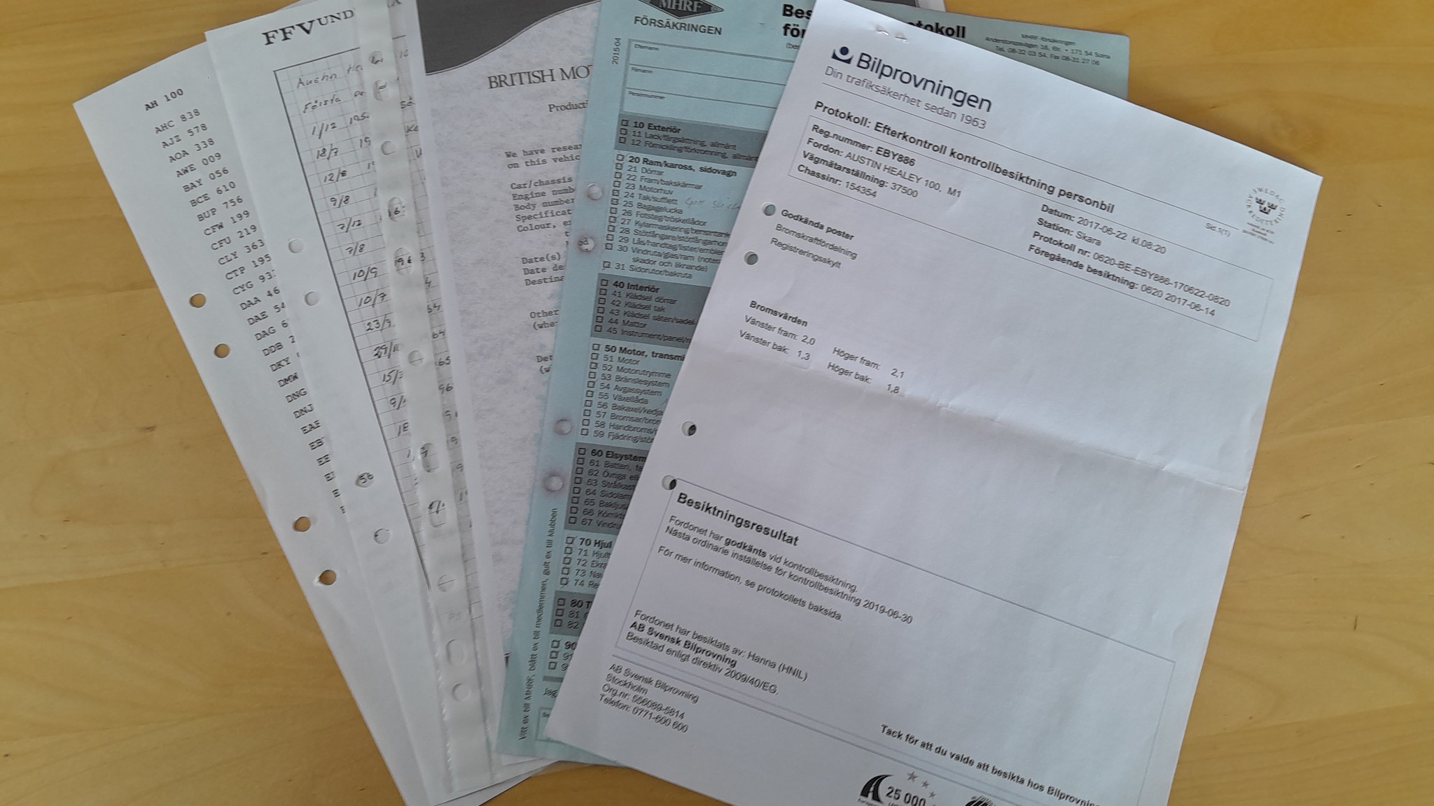 Documentation for 1954 Austin Healey 100 BN1 (1)
