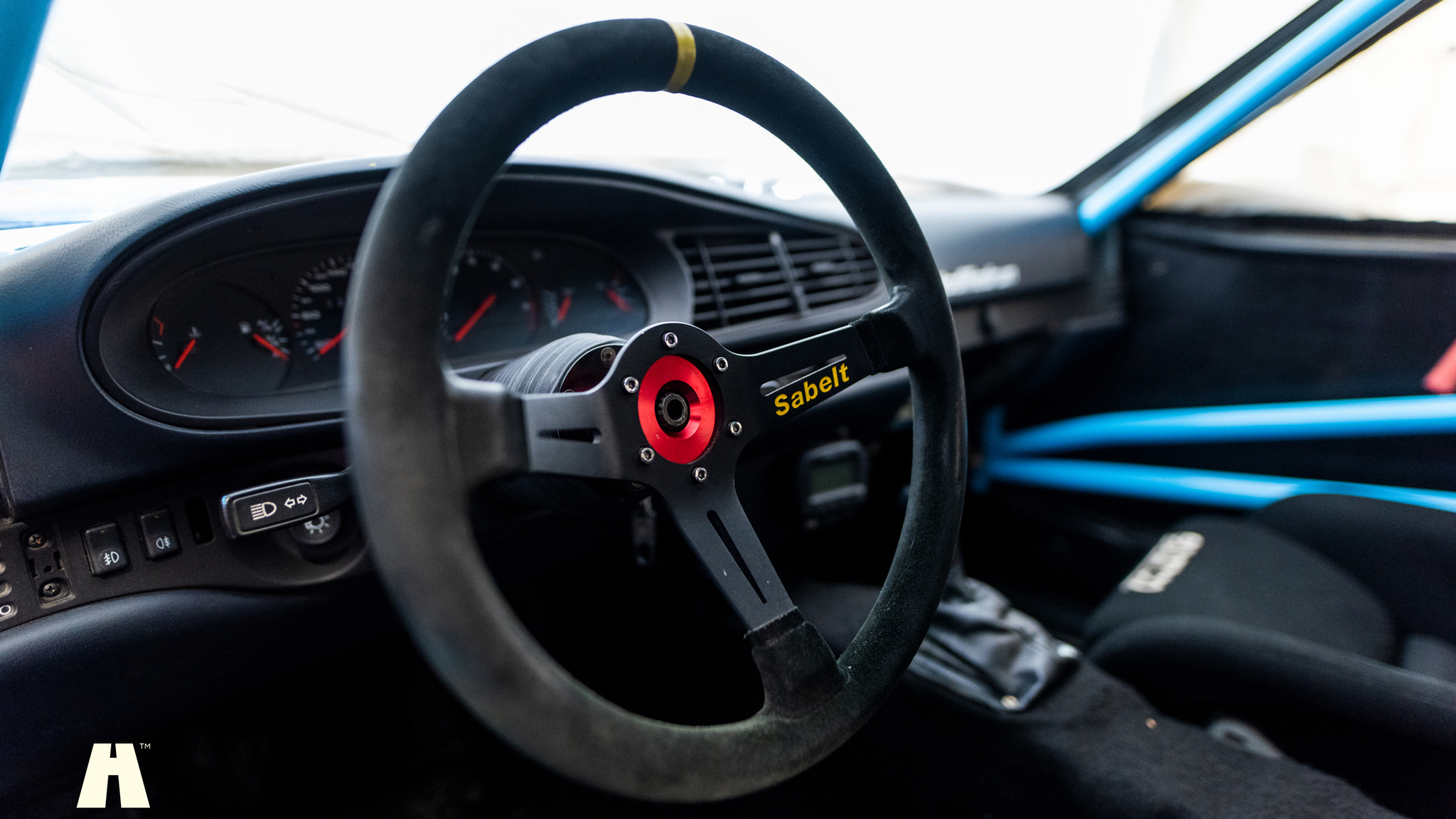 Interiörbild 1992 Porsche 968 Trackday