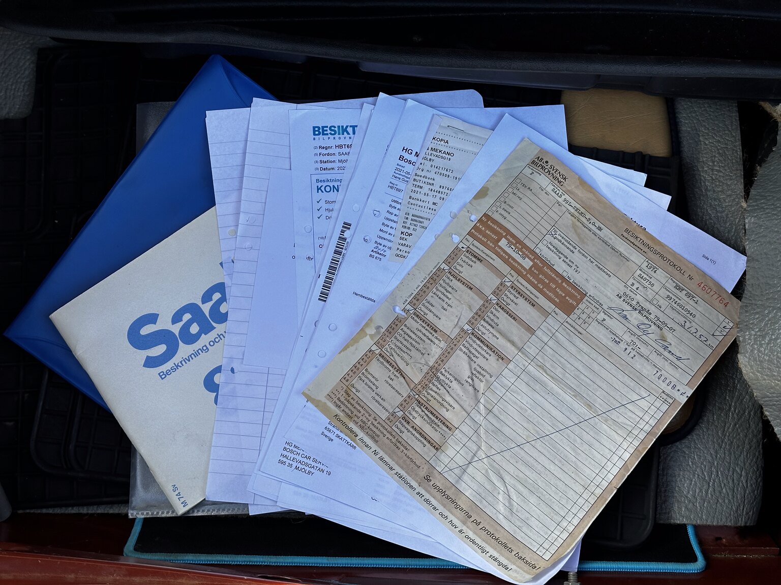 Dokumentation för 1974 SAAB 99 