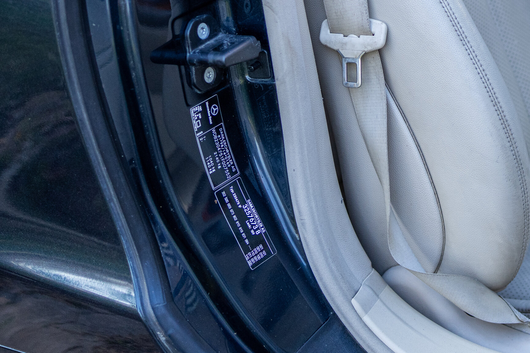 Innenraumfoto von 2002 Mercedes-Benz SL 500