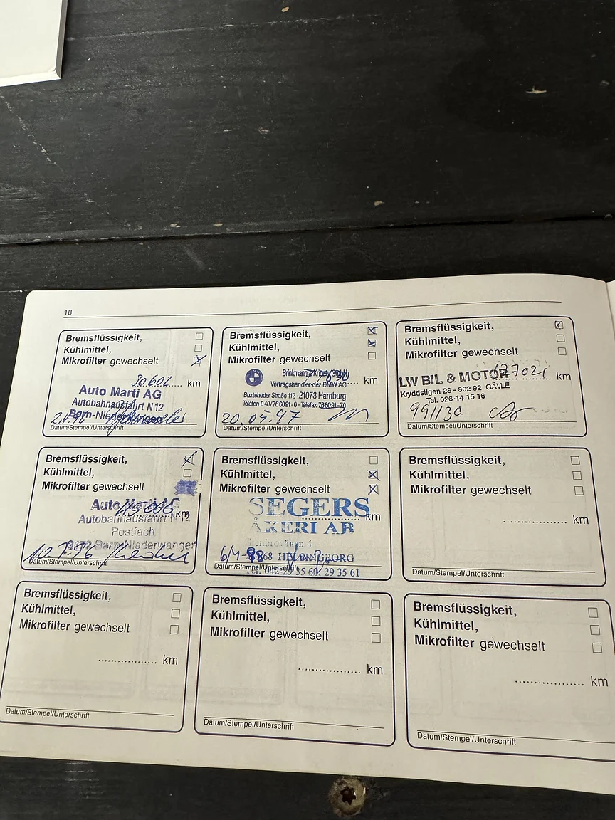 Documentation for 1996 BMW 740 iA - NO RESERVE (1)