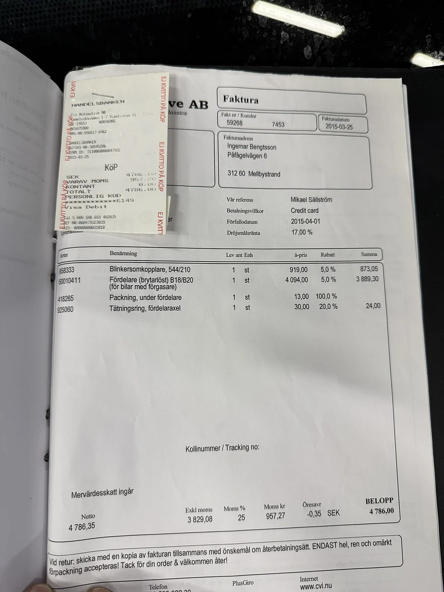 Dokumentation, 1961 Volvo PV544C Sport (49)