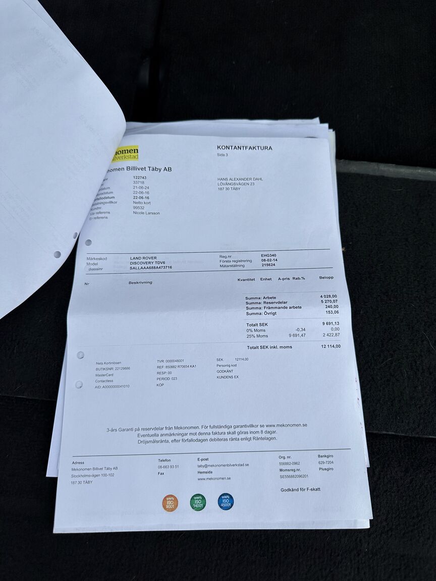 Dokumentation för 2008 Land Rover Discovery TDV6 SE (33)