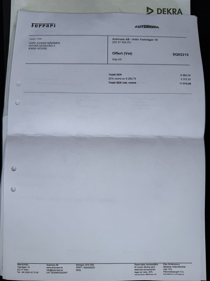 Documentation for 2003 Ferrari 575M Maranello