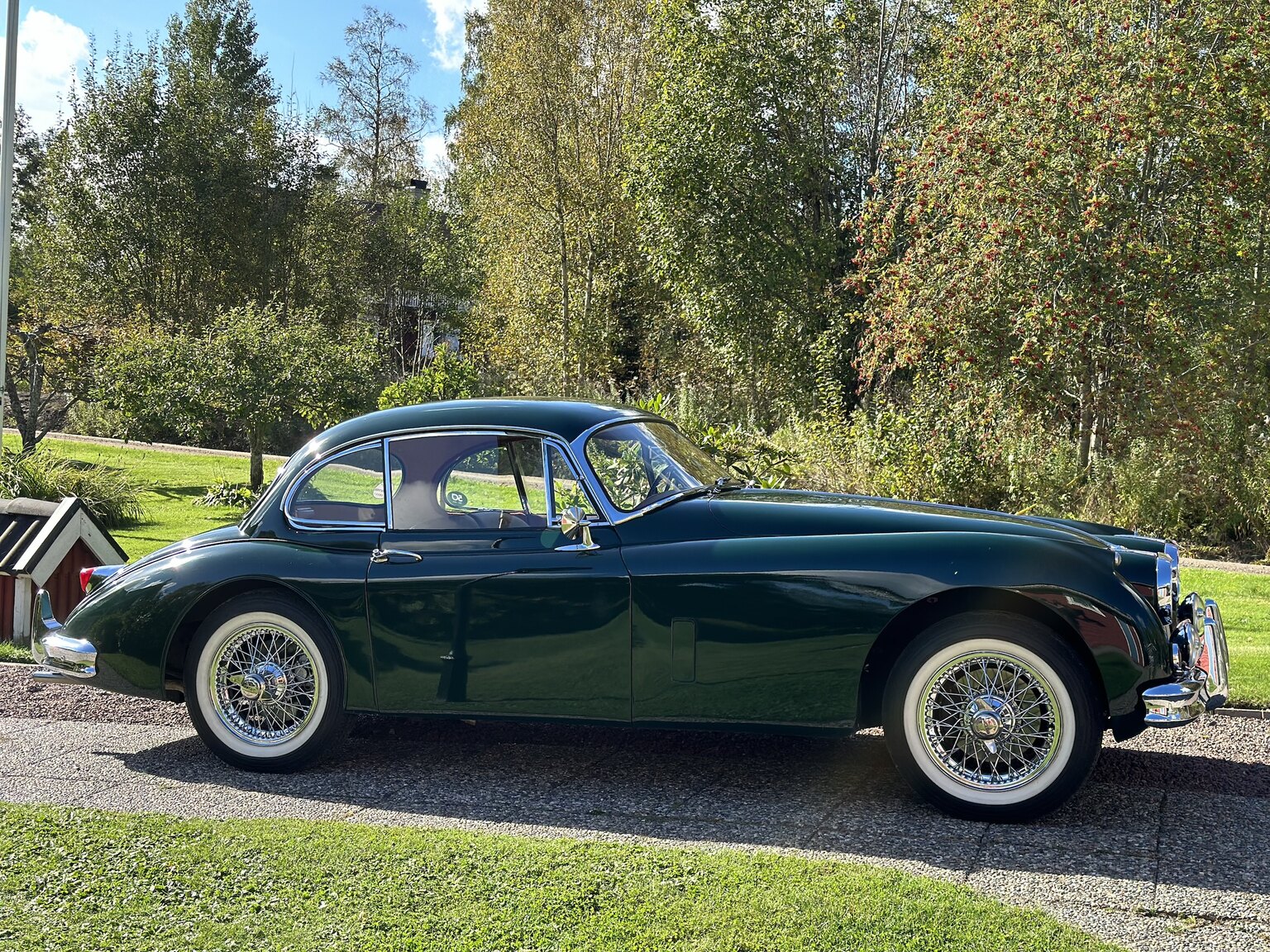 Exteriörbild på 1958 Jaguar XK150