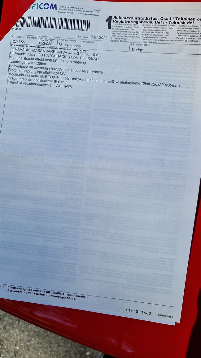 Documentation for 1992 Dodge Stealth RT/T Twin Turbo (6)