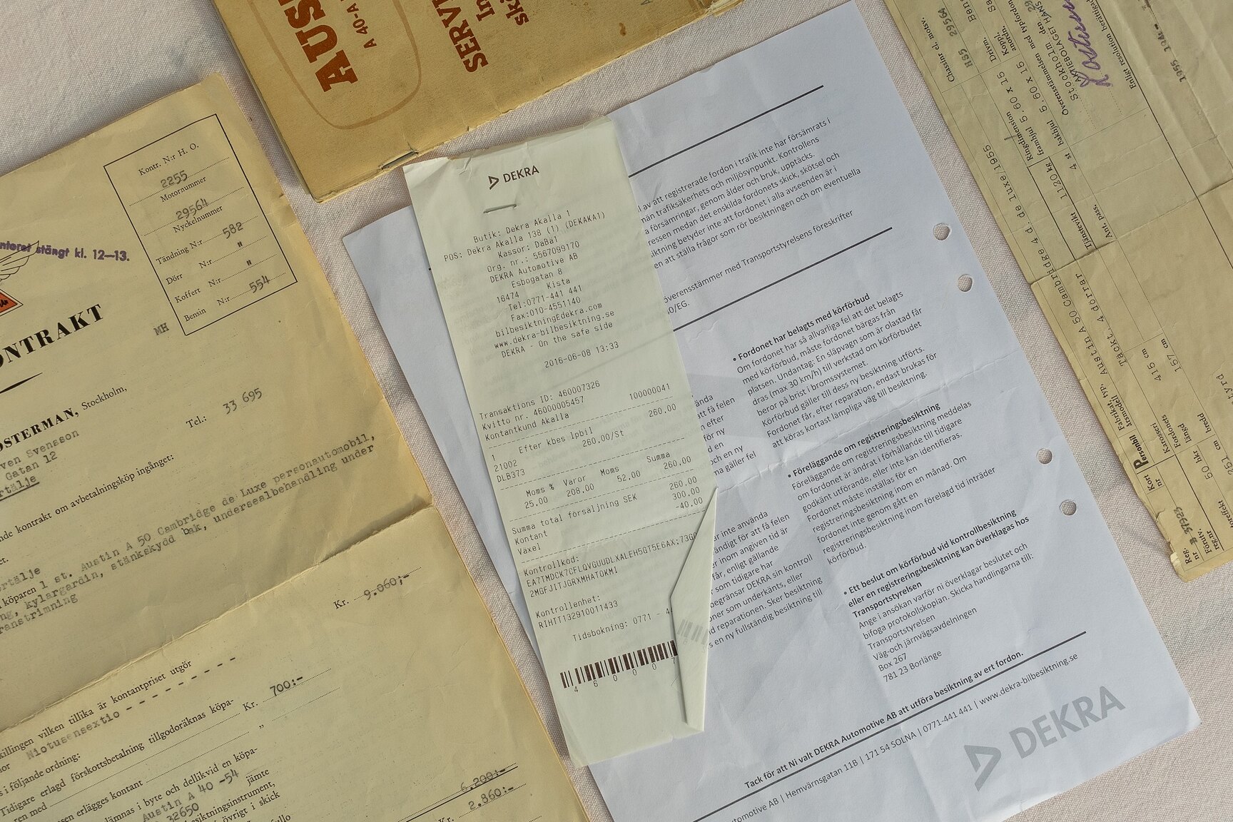 Documentation for 1955 Austin A50