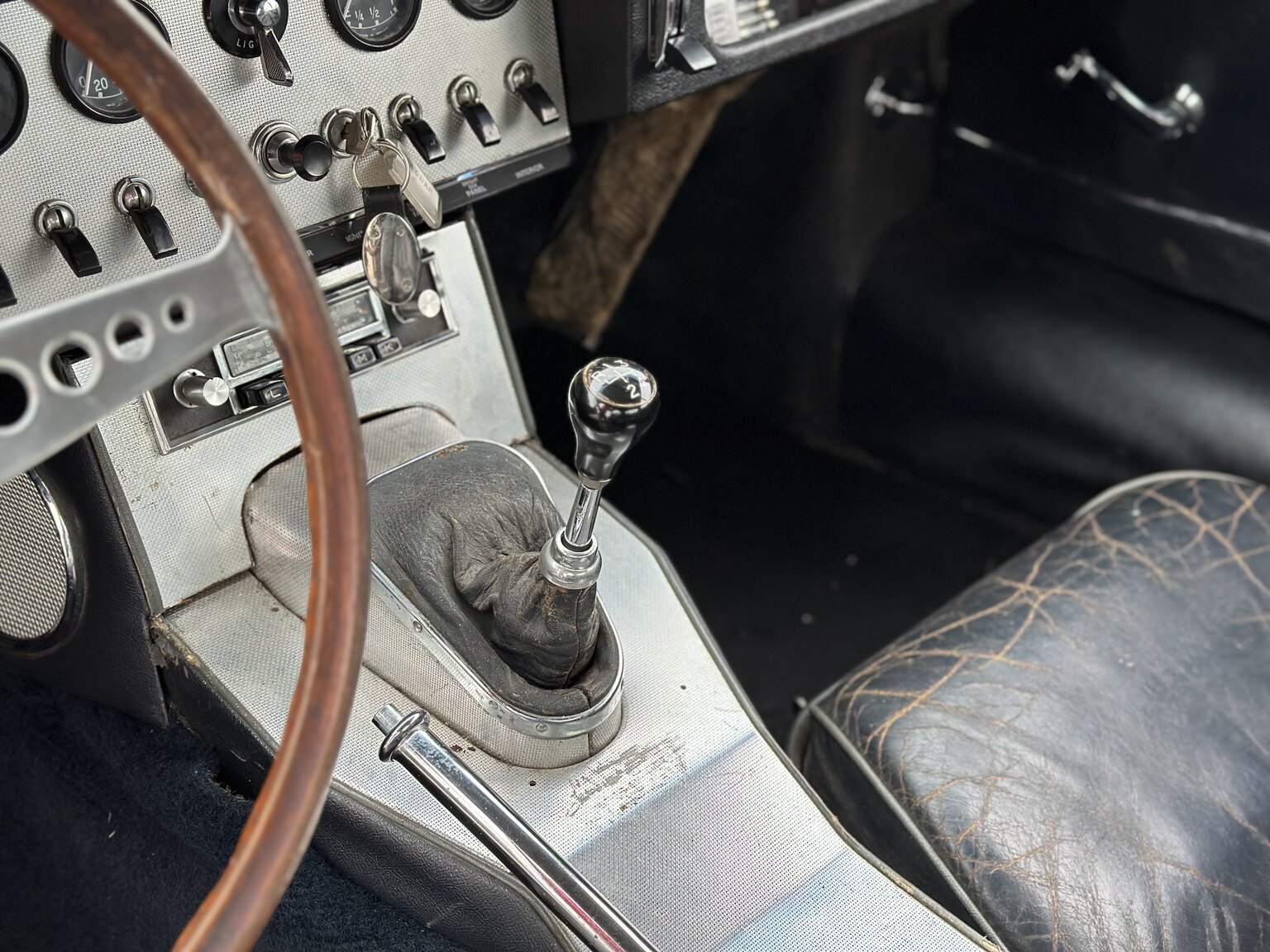 Interiörbild 1962 Jaguar E-Type 3.8 Series I